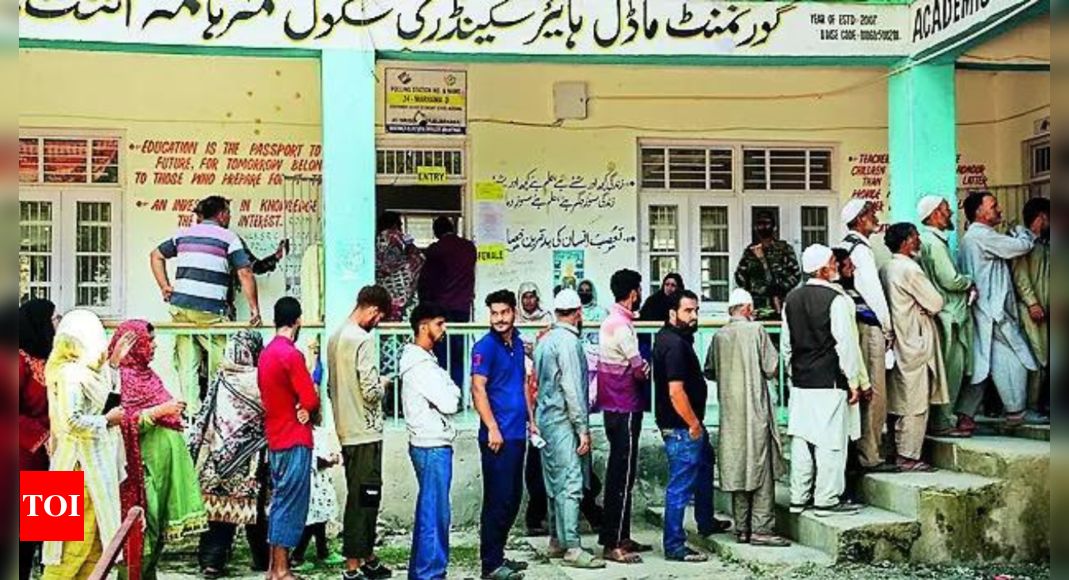 59% turnout in first phase of J&K assembly polls | India News