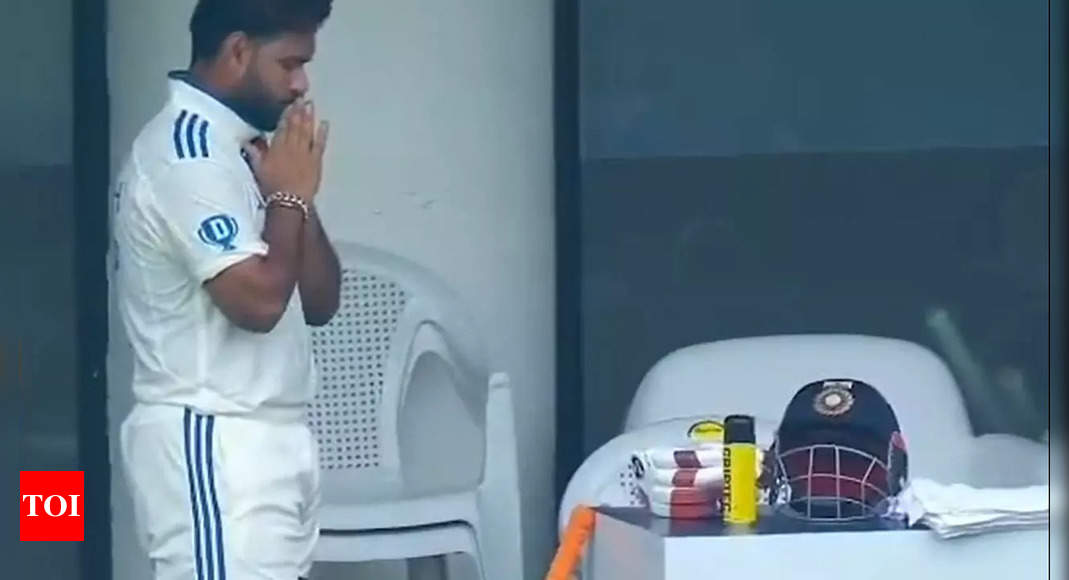 Watch: In an heart-warming video, Rishabh Pant seen praying to his bat, gloves and helmet | Cricket News