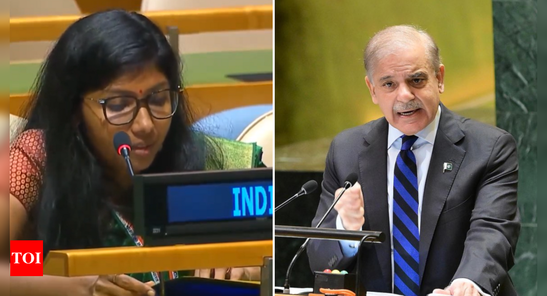 ‘Country run by military … ‘: India slams Pakistan PM Shehbaz Sharif’s Article 370, Kashmir claims at UNGA | India News