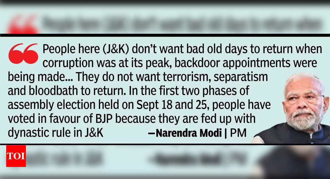 J&K set to get a majority BJP government for 1st time: PM Modi | India News