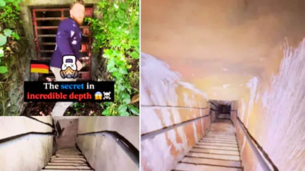 Watch: Content Creator Climbs Down Endless Stairs Of An Abandoned Narrow Tunnel