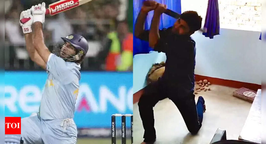 Yuvraj Singh shares viral video of fan perfectly mimicking his iconic shots | Cricket News