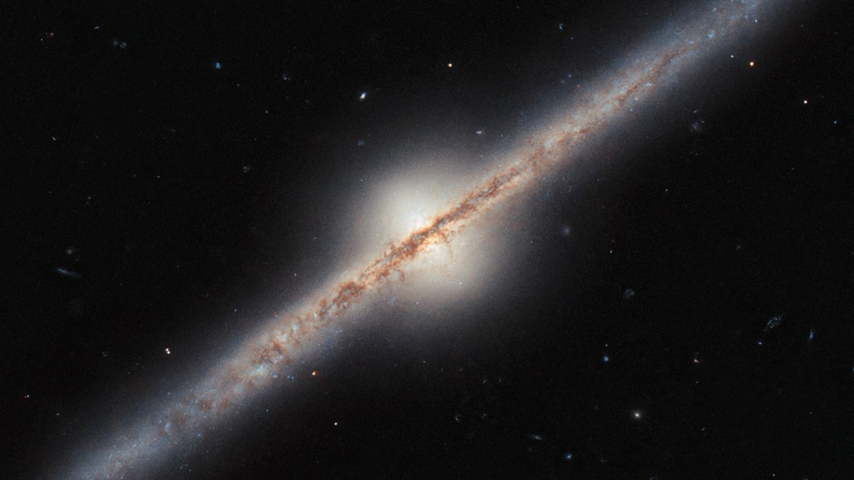 Hubble Space Telescope captures rare view of a spiral galaxy millions of light years away