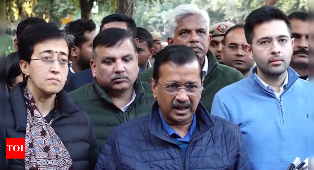 ‘3,000 पन्नों के सबूत पेश किए’: केजरीवाल के नेतृत्व वाले AAP प्रतिनिधिमंडल ने ‘बड़े पैमाने पर मतदाता हटाने’ की साजिश पर चुनाव आयोग से मुलाकात की | भारत समाचार