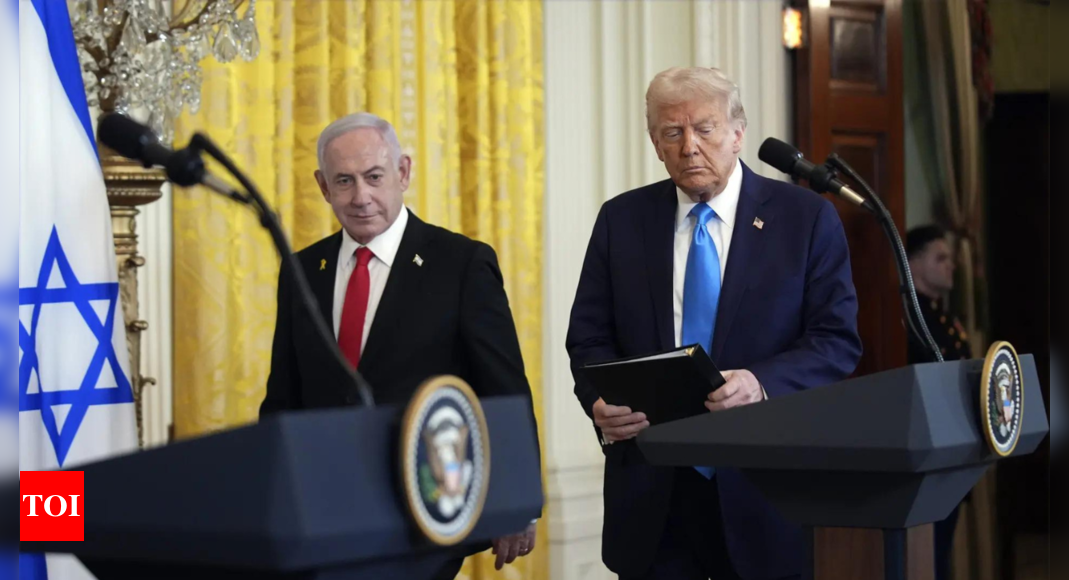 ‘The place has been hell’: Donald Trump suggests ‘permanently’ resettling of Palestinians from Gaza as he meets Netanyahu in White House