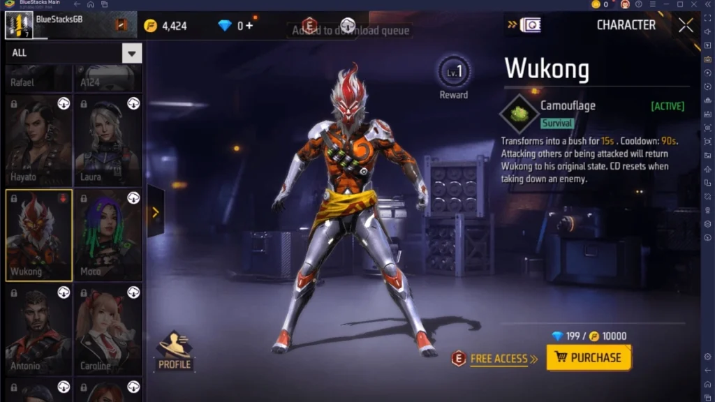 Free Fire Character Combination