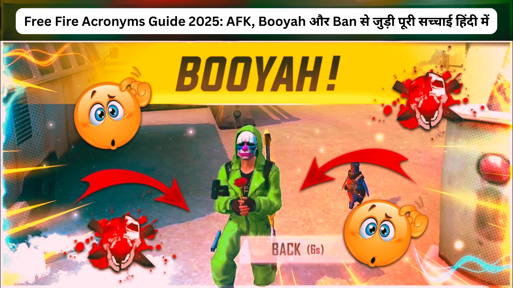 Free Fire Acronyms Guide 2025: AFK, Booyah और Ban से जुड़ी पूरी सच्चाई हिंदी में