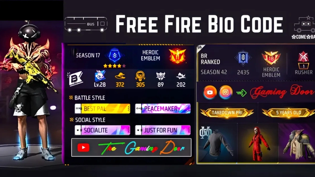 Free Fire Bio Code