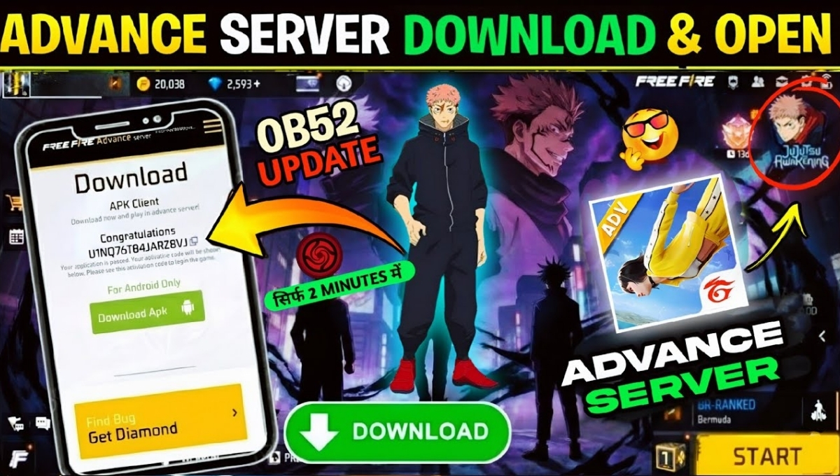 Free Fire Advance Server Download OB52