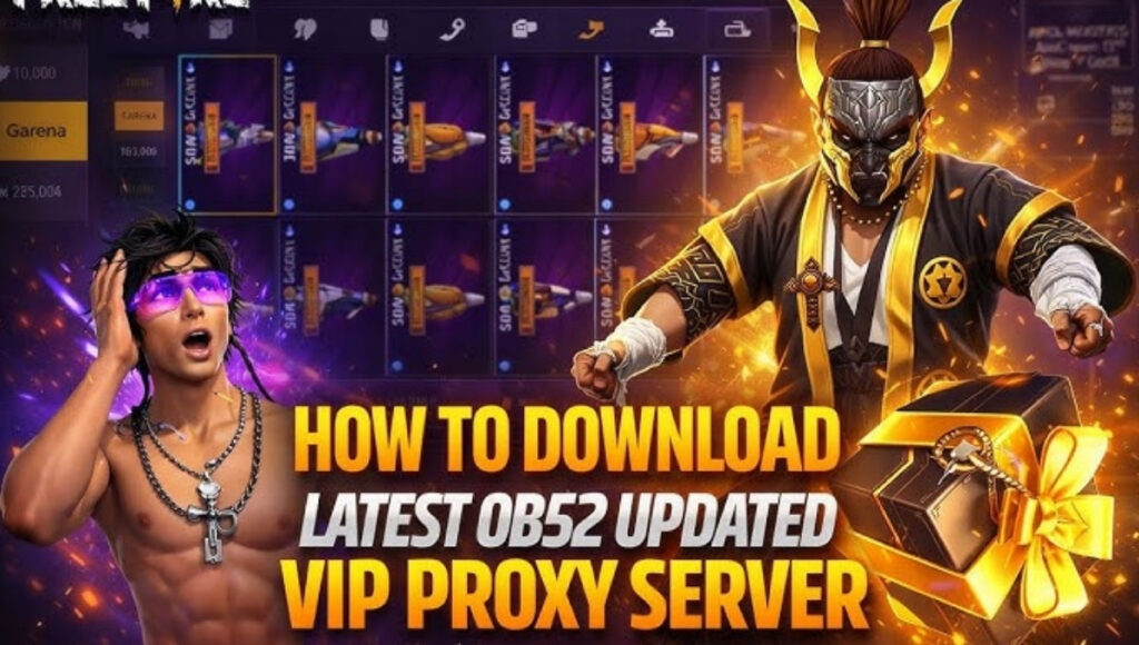 Download VIP Proxy Server Free Fire OB52