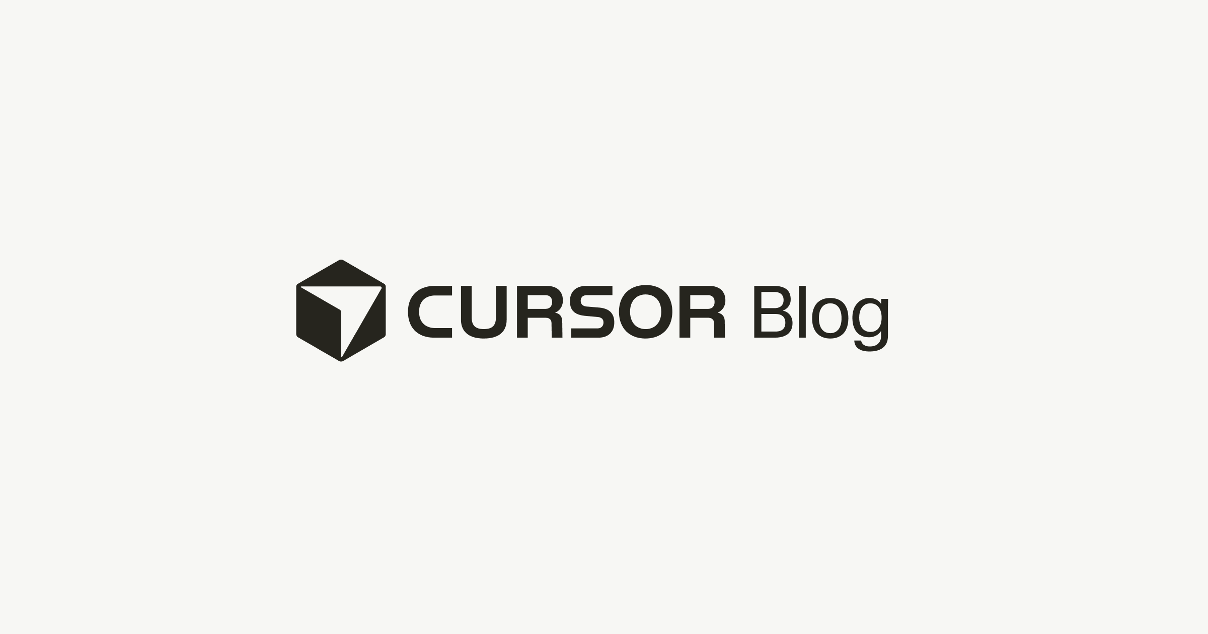 Blog · Cursor